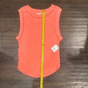 Free People Coral Crimson Tank Top
